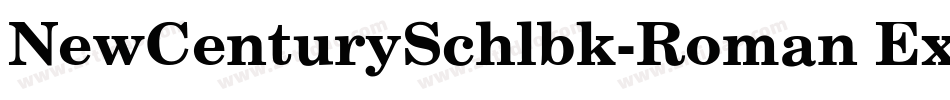 NewCenturySchlbk-Roman Ex字体转换